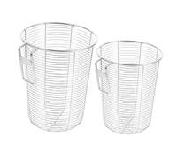 NUOBESTY 2pcs Stainless Steel Utensil Holder with Drainage Large Small Kitchen Counter Chopstick Basket and Cutlery Organizer Dishwasher-safe Spoon and Chopstick Drying Rack
