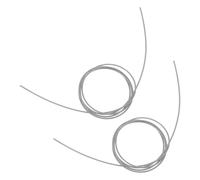 NUOBESTY 2pcs Steel Wire Cord for Basketball Hoop Net Replacement, Sturdy Frame Net Threading String for Indoor and Outdoor Basketball Hoop Accessories, Secure Attachment