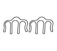 NUOBESTY 2pcs Stylish Metal Shaped Clip Bookmark Creative Clip for Books Metal Bookmark Hollow Design for Reading and Organizing Papers