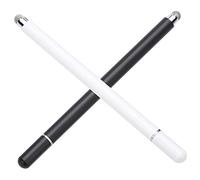 NUOBESTY 2pcs Universal Capacitive Stylus Pens for Smartphones and Tablets, Magnetic Dual-use Touch Screen Pens with High Precision and Sensitivity, White and Black