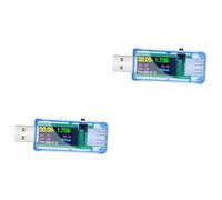 NUOBESTY 2pcs USB Power with High Definition LCD Display USB Voltage Capacity Tester for Dc Power Monitoring Amp for Accurate Electrical Testing