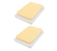 NUOBESTY 2pcs Wall Mounted Back Scrubber for Shower - Exfoliating Body Brush with Gentle Bristles - Bath Massage Tool for Men and Women - Spa Back Wash Pad for Comfortable Home Use