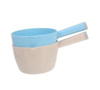 NUOBESTY 2pcs Water Scoop Ladle for Kitchen and Garden PP Material with Large Capacity Japanese Style Home Accessories for Cooking and Watering Flowers