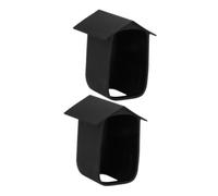 NUOBESTY 2pcs Weatherproof Outdoor Camera Covers Durable Protective Shells for Cameras Sturdy Design with Wide Angle View for Indoor Outdoor Use Black