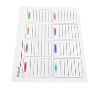 NUOBESTY 2pcs Whiteboard Calendar Sticker PVC Dry Erase Monthly Calendar Easy Removable Adhesive Instant Application Convenience 16 by 21 Inches for Walls and Desk Use in Home and Classroom