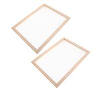 NUOBESTY 2pcs Wooden Paper Making Frames DIY Paper Screen Mold for Students and Beige Wood Sturdy Mesh with Ease of Filtering Pulp Easy Cleaning at Home