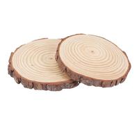NUOBESTY 2pcs Wooden Stepping Stones Wood Paving Logs for Outdoor Garden Lawn Decorations