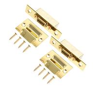 NUOBESTY 2pcs Zinc Alloy Door Ball Catch Interior Door Closer Rustproof Durable Design Easy Installation Hidden Catch