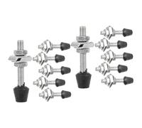 NUOBESTY 2sets Toggle Clamp Screws Galvanized Iron Woodworking Toggle Screws for Secure Clamping Durable and Wear Resistant for Carpenters and Hobbyists 6pcs*2