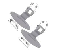 NUOBESTY 2sets Washing Machine Door Lock Accessories Metal Washer Door Handle Bolt Compatible for Lg Drum Washer Replacement Handle Kit Grey