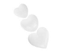 NUOBESTY 3 Pack DIY Foam Heart Blocks Blank Foam Models for Crafts Oasis Floral Theme for Valentine's Decor