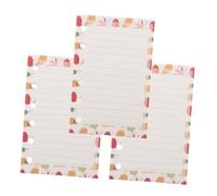 NUOBESTY 3 Pcs A7 Size Colorful Lined Loose-leaf Papers 6 Hole Notebook Refill Sheets for Personal Planner Binder School and Home Use