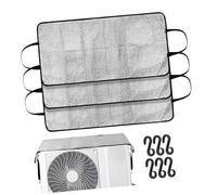 NUOBESTY 3 Pcs Air Conditioner Covers for Outside Unit Weatherproof Aluminum Foil Mini Split Ac Covers Xin Durable Protection for Outdoor Condensers for Homeowners