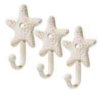 NUOBESTY 3 Pcs Bag Hangers Pool Towel Hooks Wall Hanging Hooks Sea Shell Wall Hooks Heavy-Duty Wall Hooks Cast Decorations Decorative Wall Hooks Wall Hangers Metal Coat Hooks Key Adhesive