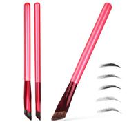 NUOBESTY 3 Pcs Beautybrow Brow Brush Multifunctional Eyebrow Brush with Artificial Fiber and Timber Handles for Eye Makeup, Designed to Create Natural and Wild Eyebrows with Smooth Handles,