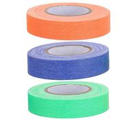 NUOBESTY 3 Rolls 15Mm X 10M Fluorescent Cloth Tape UV Reactive Neon Glow Tape for Stage, Party Decorations, and Safety Warning - Orange, Green, Blue