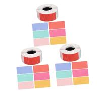 NUOBESTY 3 Rolls DIY Thermal Stickers Self Adhesive Thermal Sticker Labels for Office Use for Organizing and Pricing Items