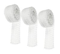 NUOBESTY 3 Rolls Meat Cooking Netting for Beef and Pork, 3m Elastic Butcher Net for Roasting, Curing, and Sausage Making, Food-Grade Cooking Twine Mesh for Meat Preparation