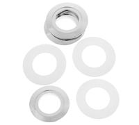 NUOBESTY 3 Sets Toilet Flush Button Converter Plates with Precise Fit and Universal Compatibility, Plastic Dual Push Button Repair Kit for Toilet Flush Mechanism Parts Replacement