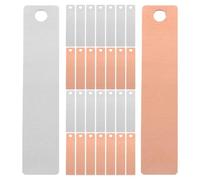 NUOBESTY 30 Pairs Copper and Zinc Strips for DIY Fruit Battery Electroplating Experiment Supplies Scientific Electrochemistry Anode Sheets for Lab Use