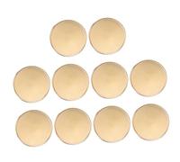 NUOBESTY 30 pcs Blank Challenge Coins Engravable DIY Craft Blanks with Smooth Surface Threaded Edge for Jewelry Keychains Bracelets Birthday