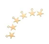 NUOBESTY 30 Pcs Five-pointed Star Shape Pendants Alloy Charms for DIY Jewelry Making Stylish Classical Design Decorative Pendants for Earrings Bracelets Necklace Craft Supplies