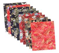 NUOBESTY 30 Pcs Linen Quilt Japanese Fabric Japanese Clothes Cotton Fabric Patchwork Cloth Sewing Panels for Quilting Linen Bed for Sewing Clothes Material Square Child