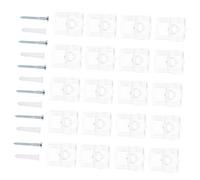 NUOBESTY 30 Pcs Plastic Mirror Mounting Clips, Glass Shelf Fixing Clips, Hold Mirrors and Glass Firmly, Cabinet Window Dressing Hardware, Assorted Colour