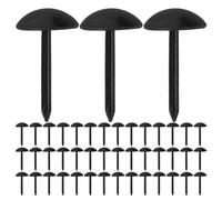 NUOBESTY 300 Pcs Black Vintage Upholstery Tacks, Iron Small Decorative Nails 10mm Length with Smooth Surface and Easy Installation for Cabinet Surfaces and Wood, for Home Decor and DIY