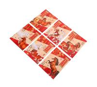 NUOBESTY 300pcs Chinese Festival Envelopes Elegant Red Cash Envelopes for Weddings Birthdays Spring Festival Sturdy Cartoon Horse Design for Holiday Giving and Celebrations