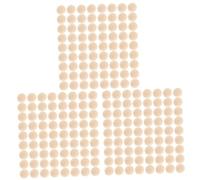 NUOBESTY 300pcs Natural Wooden Beads Half Balls for Crafts Jewelry Making Home Decor DIY Projects Wood Beads