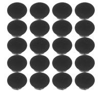 NUOBESTY 30pcs Baseball Cap Button Top Replacement Hats Buttons 0.75 Inch Black Cloth Covered Fasteners for Hat Replacement Repair Jeans Blouse Sewing