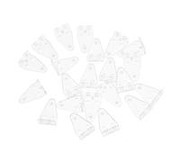 NUOBESTY 30pcs Clear Blinds Hold Down Clips with Screws Adjustable Bottom Rail Brackets for Window and Door Shades Fit for Horizontal Blinds Easy Installation and Light Control