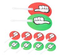 NUOBESTY 30pcs Handheld Voting Paddles Classroom Judging Board Reusable Thumb Down Teacher Voting Supply for School Activities (24x15cm)