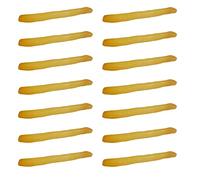 NUOBESTY 30Pcs Simulation French Fries Model Plastic Food Toys Pretend Play Food Felt Play Food Fake Food for Display Restaurant Display Props Simulated Fries Model Meat Artificial PVC