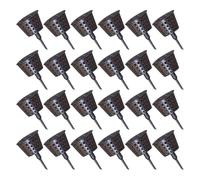 NUOBESTY 30Pcs Small Bonsai Fertilization Basket with Lid, Hydroponic Net Pots for Orchid, Succulent and Cactus Plant Nutrition, Plastic Planting Nutrition Cups for Indoor and Outdoor