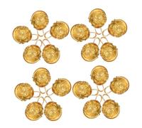 NUOBESTY 30pcs Vintage Alloy Mini Jingle Bell Charms with Lion Head Pendant for DIY Necklace Bracelets Wind Chimes Jewelry Making Decorations Craft Bells for Creative Handmade Accessories