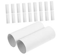 NUOBESTY 30pcs White Cardboard Tubes for Crafts Bulk Pack Smooth Edges DIY Art Supplies Classroom Use Round Paper Tubes for Creative Projects and Holiday Decorations