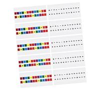 NUOBESTY 30sheets Alphabet Tabs Sticky Notepad Page Markers English Letters Page Tabs Notebook Alphabet