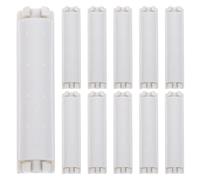 NUOBESTY 32pcs Toilet Paper Roller Replacement Spindle Toilet Paper Roll Holder Spindle Plastic Wheel Structure White Easy Adhesive Installation Bathroom Fixtures