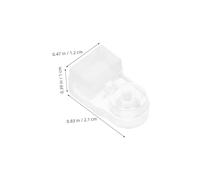 NUOBESTY 35pcs Transparent Glass Retainer Clips with Screws Clear Glass Clamp Holders for Cabinet Doors Wardrobe Mirrors and Panel Fixing Multipurpose Fixing Clips for Home Improvement