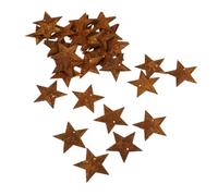 NUOBESTY 36 Pcs Rustic Metal Hanging Star Ornaments for DIY Crafts Vintage Farmhouse Barn Stars Accents for Home Wall Decor Antique Primitives Country Style Decorations