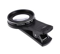 NUOBESTY 37mm Macro Lens for Phone 15x Magnification 4k HD Mobile Phone Camera Lens Attachment Black Compatible with Smartphones for Close-up Photography