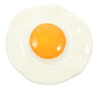 NUOBESTY 3D Realistic Fried Egg Resin Fridge Magnet, Creative Kitchen Refrigerator Decor, Funny Magnetic Food Ornament for Home Office