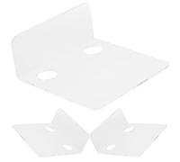 NUOBESTY 3pcs Acrylic Wall Mount Bracket for Security Cameras and Monitors with Cable Management, Floating Small Wall Shelf Suitable for Offices and Rooms