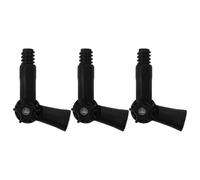 NUOBESTY 3pcs Angle Adapter for Extension Pole Joint with Threaded Tip for Mop Duster Window Cleaner Rotatable Hinge Attachment for Poles