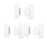 NUOBESTY 3pcs Boy Girl Self-Adhesive Locks for Cabinets Refrigerators More Easy Installation White