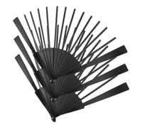 NUOBESTY 3pcs Chinese Folding Fan Frame Ribs Traditional Style Foldable Rib | Wear Resistant Plastic Material, Smooth Delicate Surface Finish, for Artists and Dance Performers