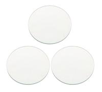 NUOBESTY 3pcs Convex Glass Lenses for Physics Experiments with High Optical Clarity and Versatile Compatibility, for Science Demonstrations and Laboratory Use