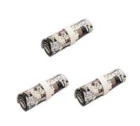 NUOBESTY 3pcs Cute Cat Pencil Pencil Case Canvas Pencil Pouches Canvas Roll-up Pencil Bag Large Capacity Pencil Bag School Stationery Pouch Travel Organizer Pouch Coloring Pencil Holder